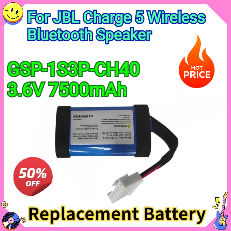 Jbl Speaker Charge 5 - Nowa bateria zamienna 3.6V 7500mAh GSP-1S3P-CH40