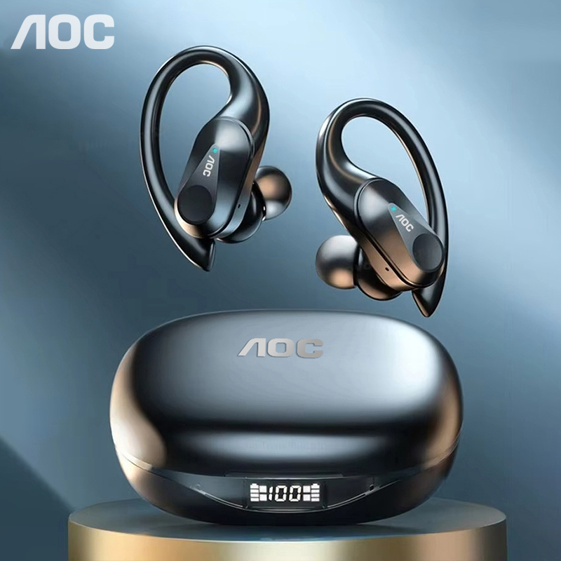 Wired Earphone Mic - Bezprzewodowe słuchawki sportowe Choice AOC Bluetooth