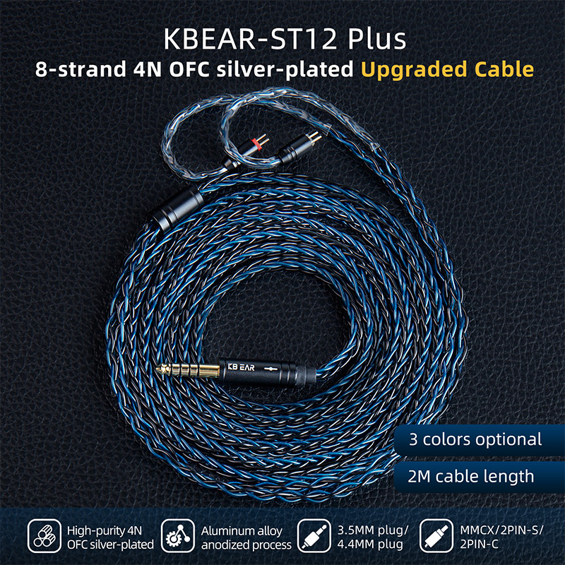 KBEAR ST12 Plus Kabel IEM 8-ży – In Ear Monitor Iem recenzja i cena