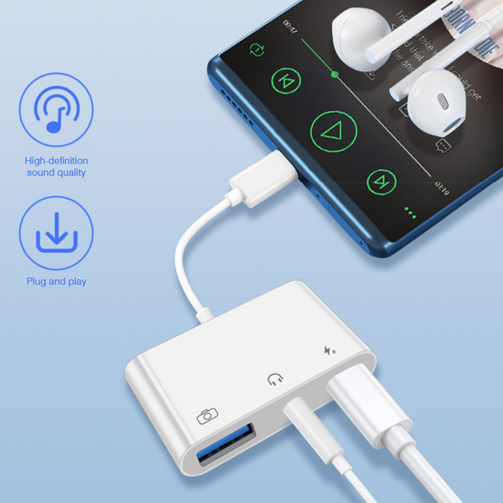 Adapter audio 3 w 1 z USB-C na – Earphone Splitter Jack recenzja i cena