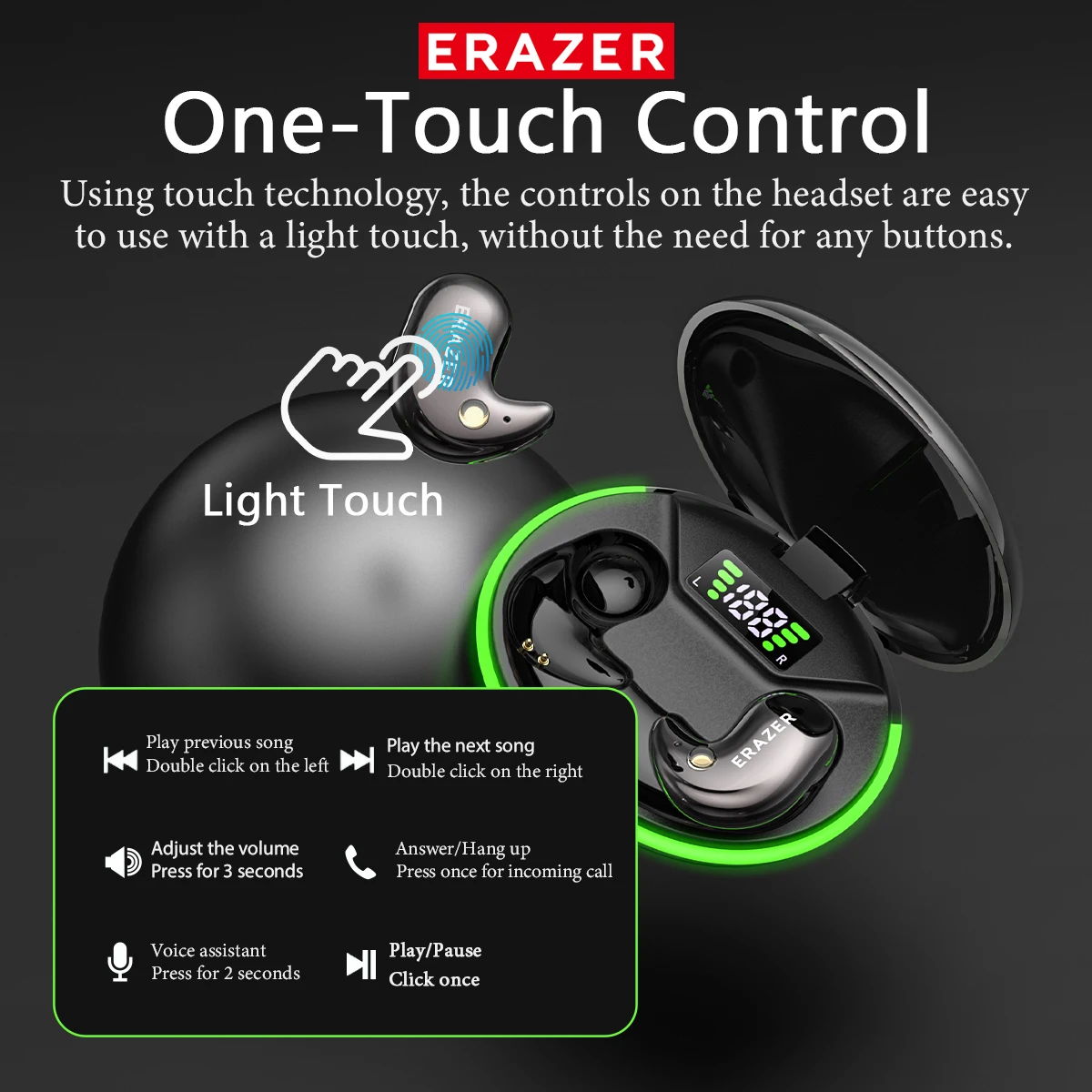 Słuchawki douszne Bluetooth EA – Earbuds Charging Case recenzja i cena