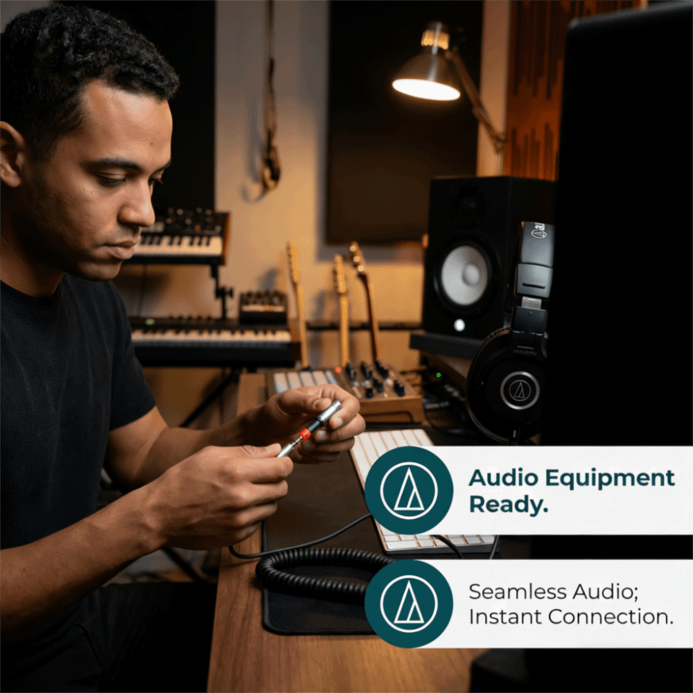 Adapter Plug and Play 2.5mm na – Audio Technica Headphone Ath-M50X recenzja i cena