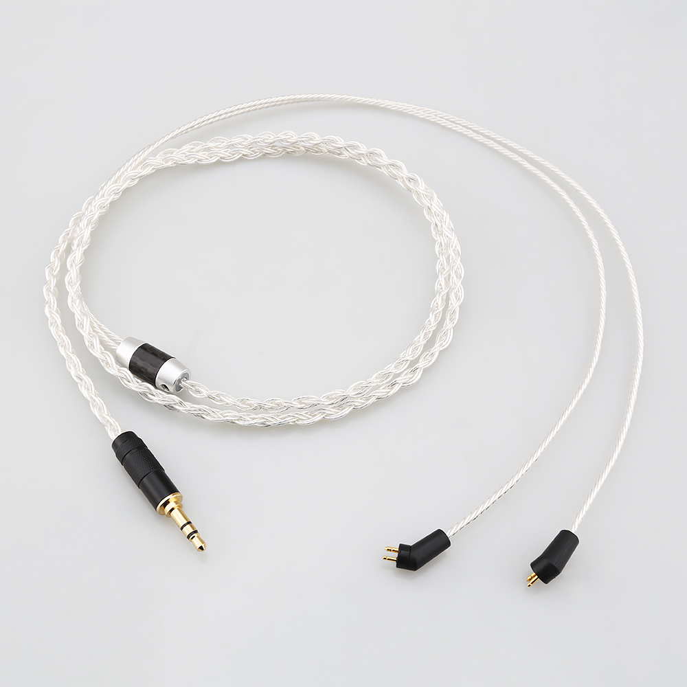 8-rdzeniowy posrebrzany kabel  – In Ear Monitor Iem recenzja i cena